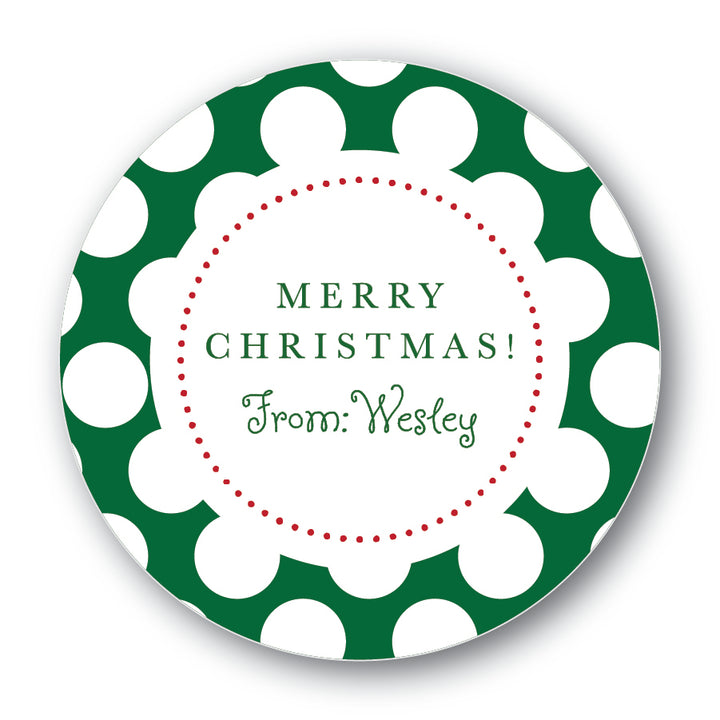The Wesley Christmas Round Sticker