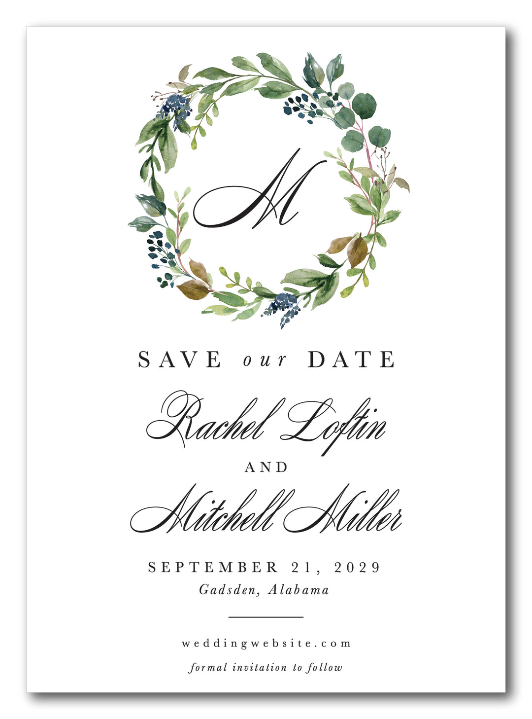 The Rachel Save The Date