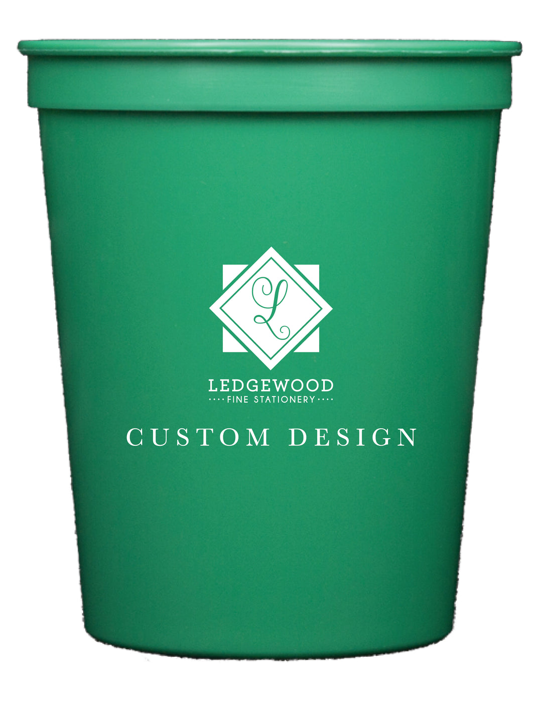 Green Personalized Stadium Cup