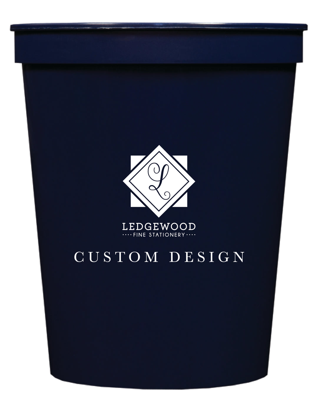 Navy Blue Personalized Stadium Cup