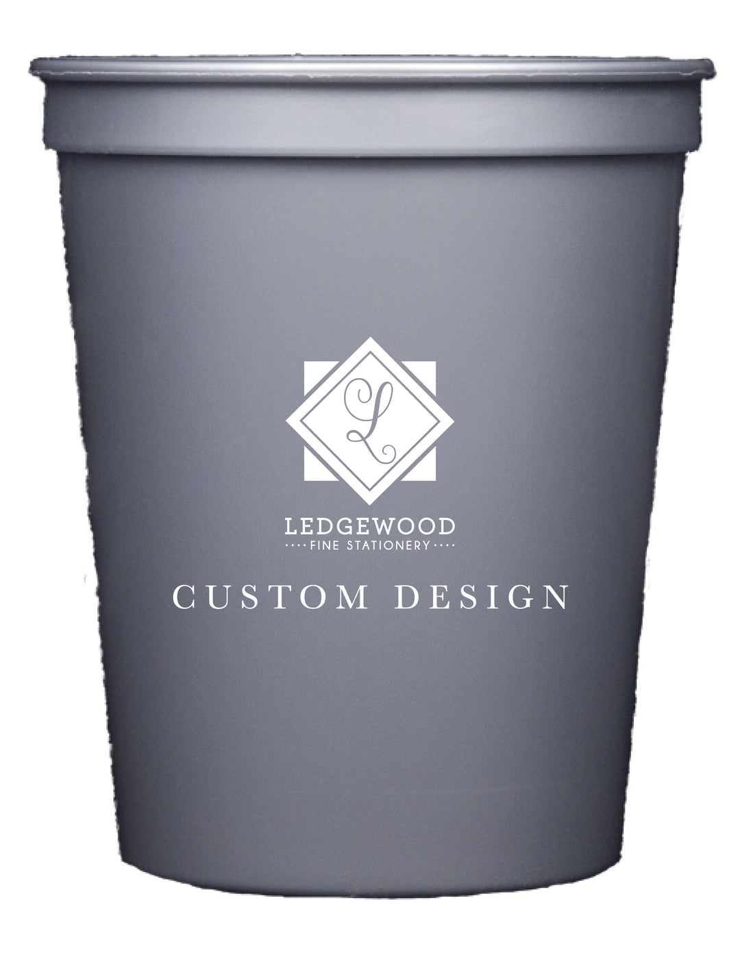 Silver Personalized Stadium Cup