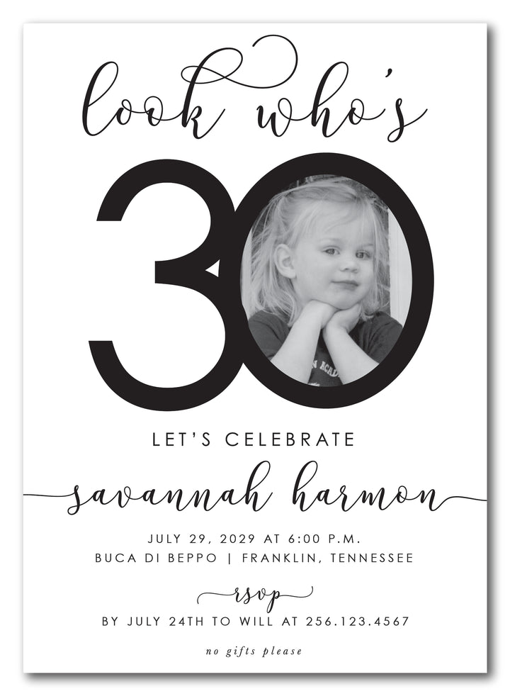 The 30th Birthday Party Invitation