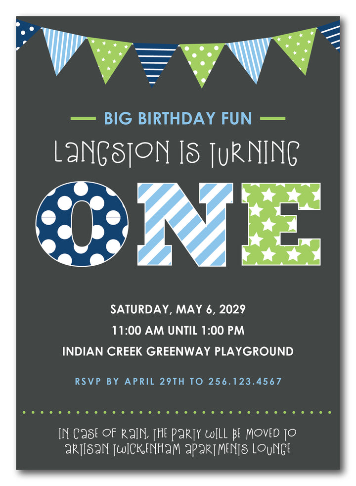 The Banner Birthday Party Invitation