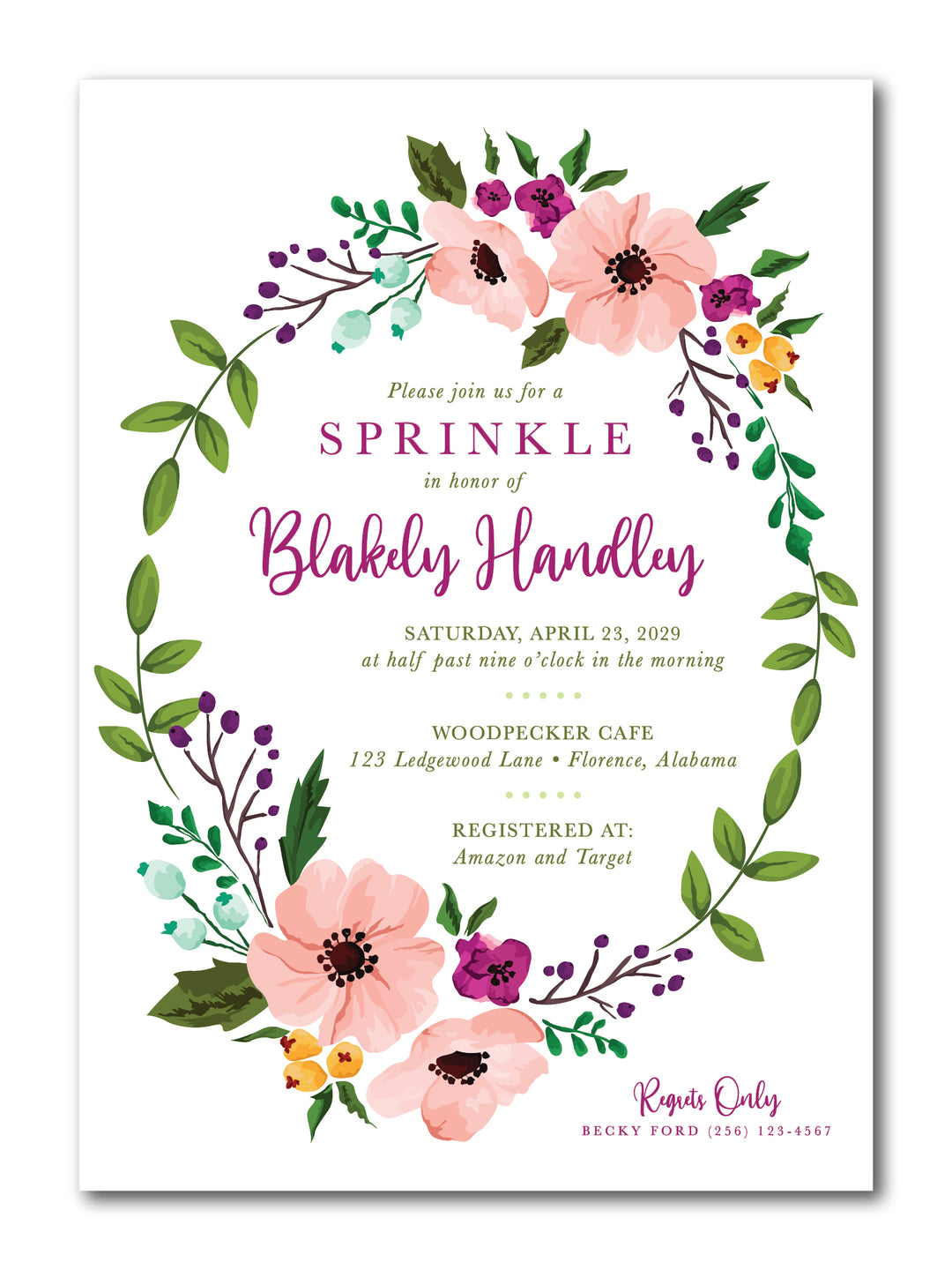 The Blakely Baby Shower Invitation