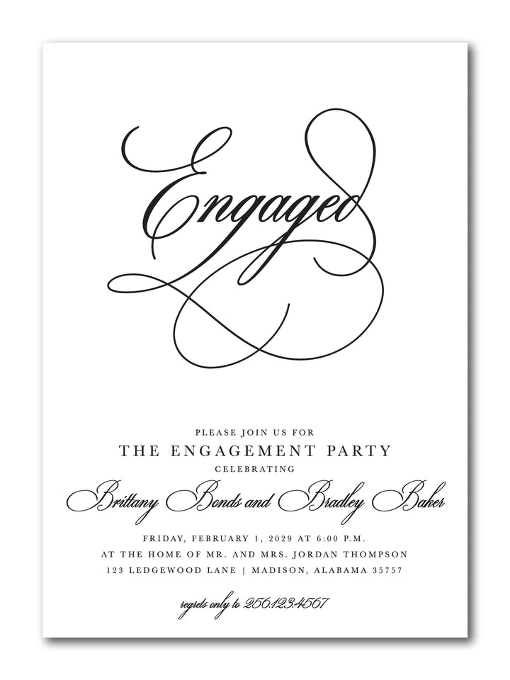 The Brittany Engagement Party Invitation
