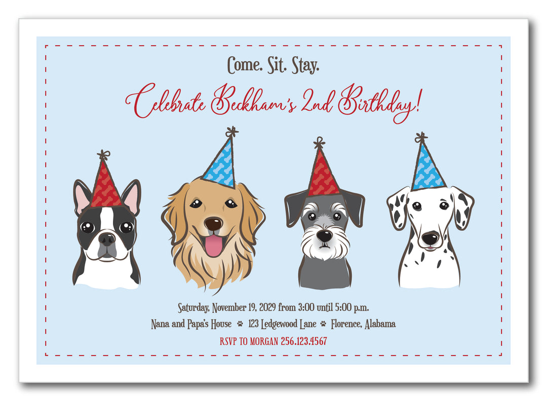 The Dog VI Birthday Party Invitation