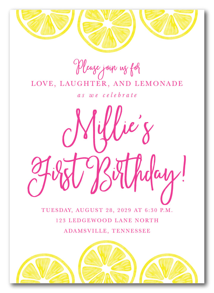 The Lemon II Birthday Party Invitation