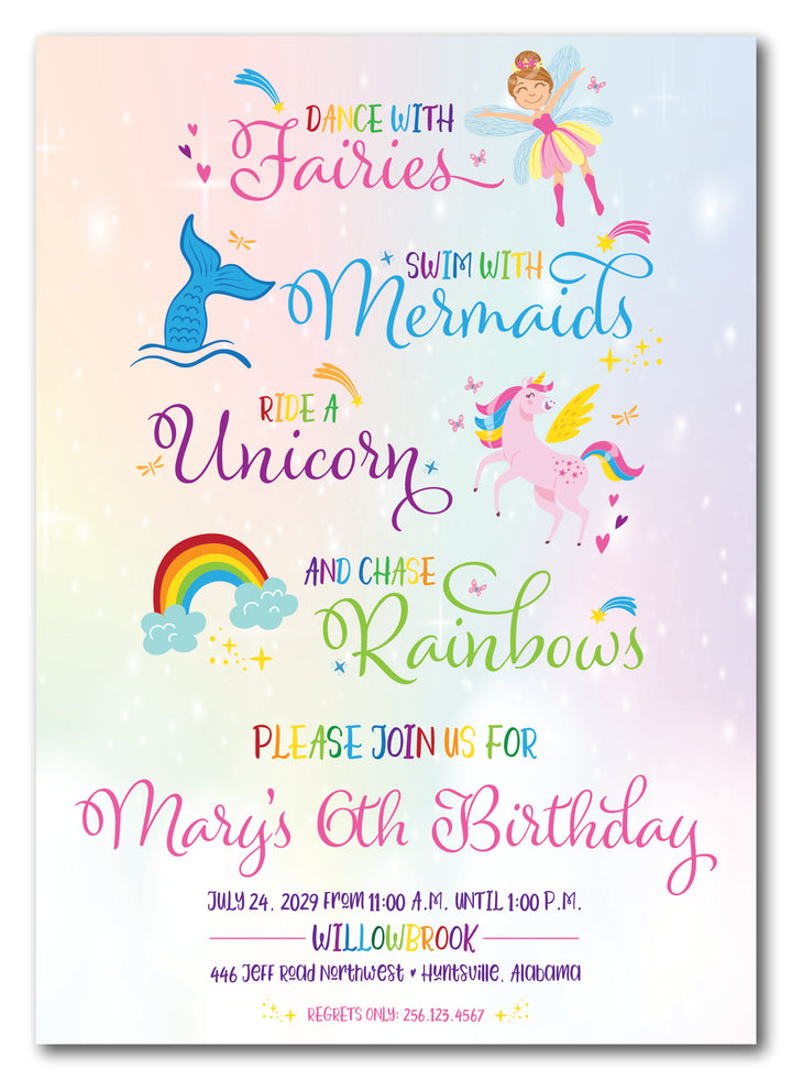 The Mermaid II Birthday Party Invitation