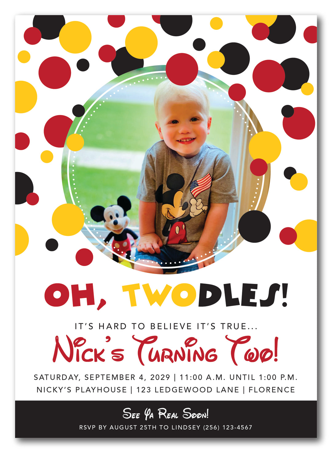 The Oh Twodles Birthday Party Invitation