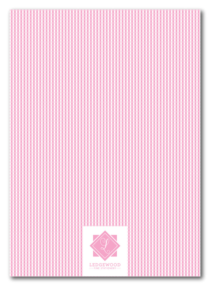 The Pink Gingham Birthday Party Invitation