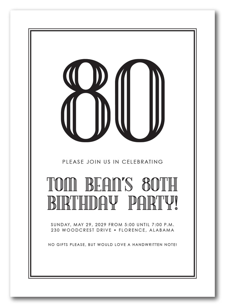 The Retro Birthday Party Invitation
