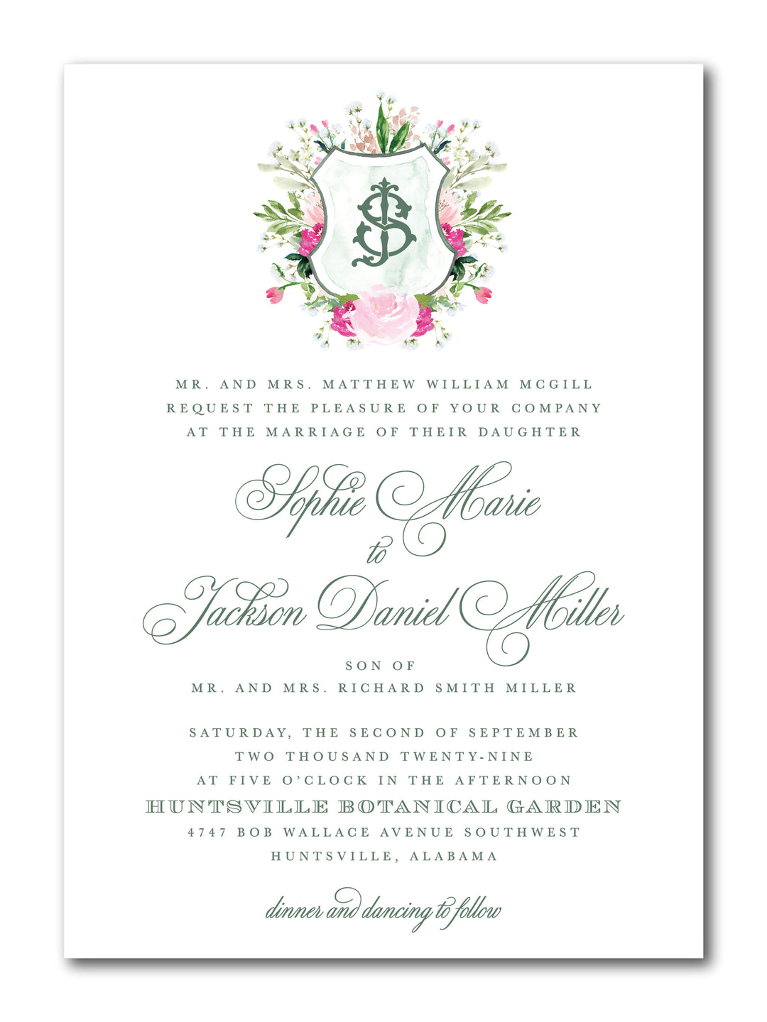 The Sophie Wedding Invitation