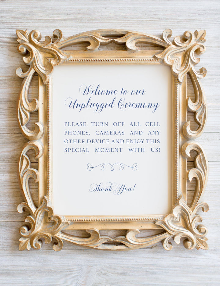 The Chloe Unplugged Ceremony Sign