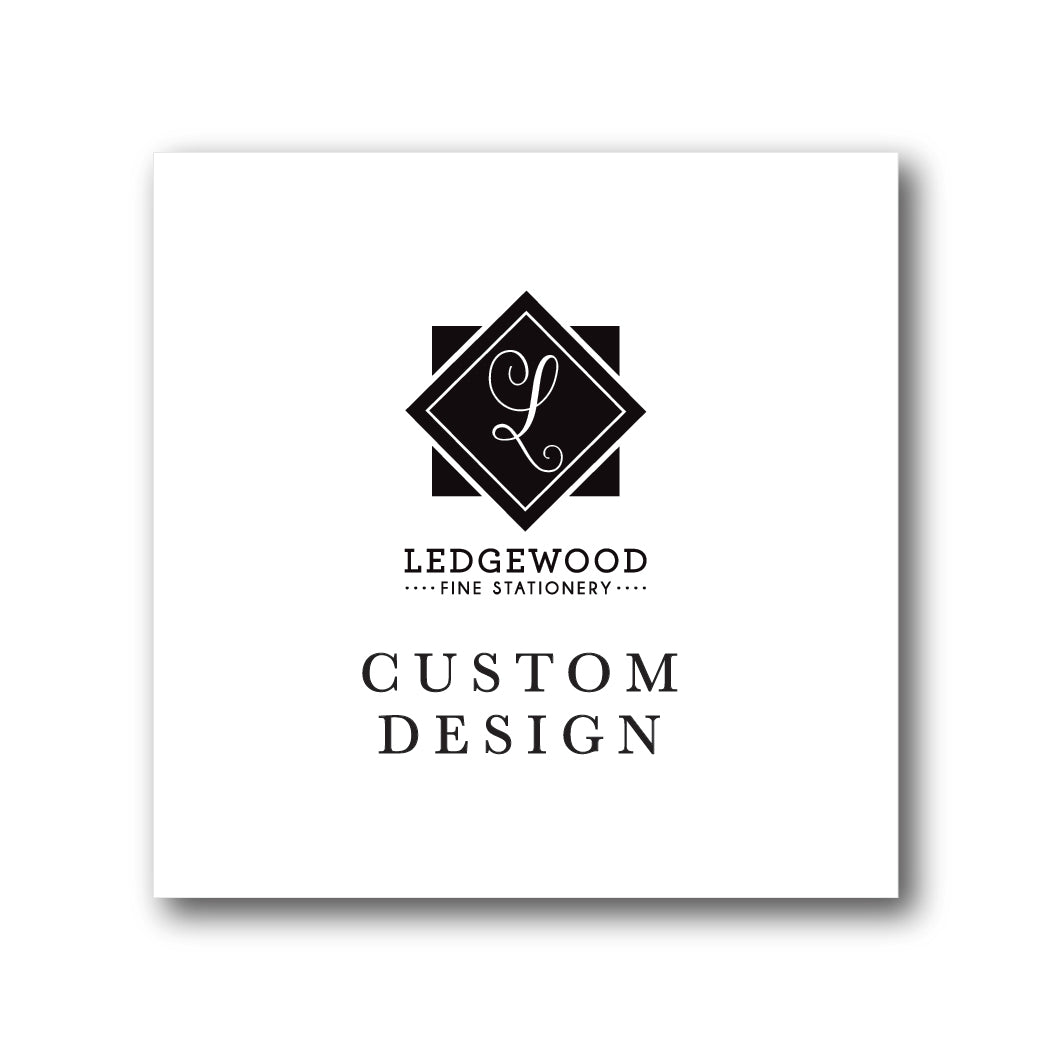 Custom Design Wedding Tab Card