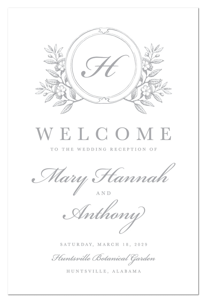 The Mary Hannah Welcome Sign