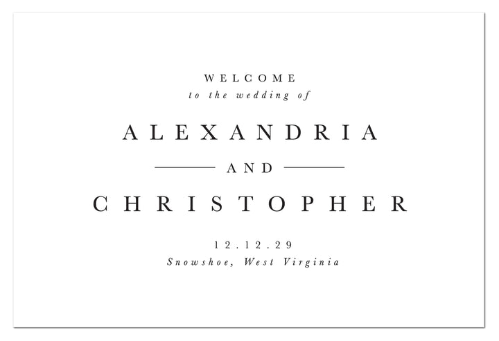 The Alexandra II Welcome Sign