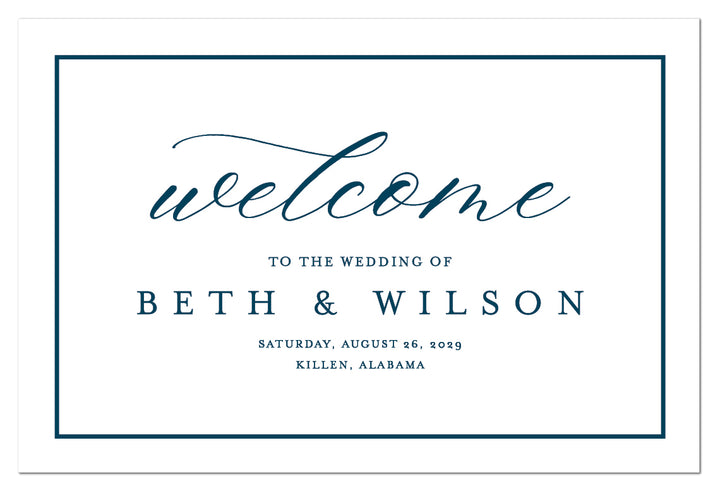 The Beth Welcome Sign