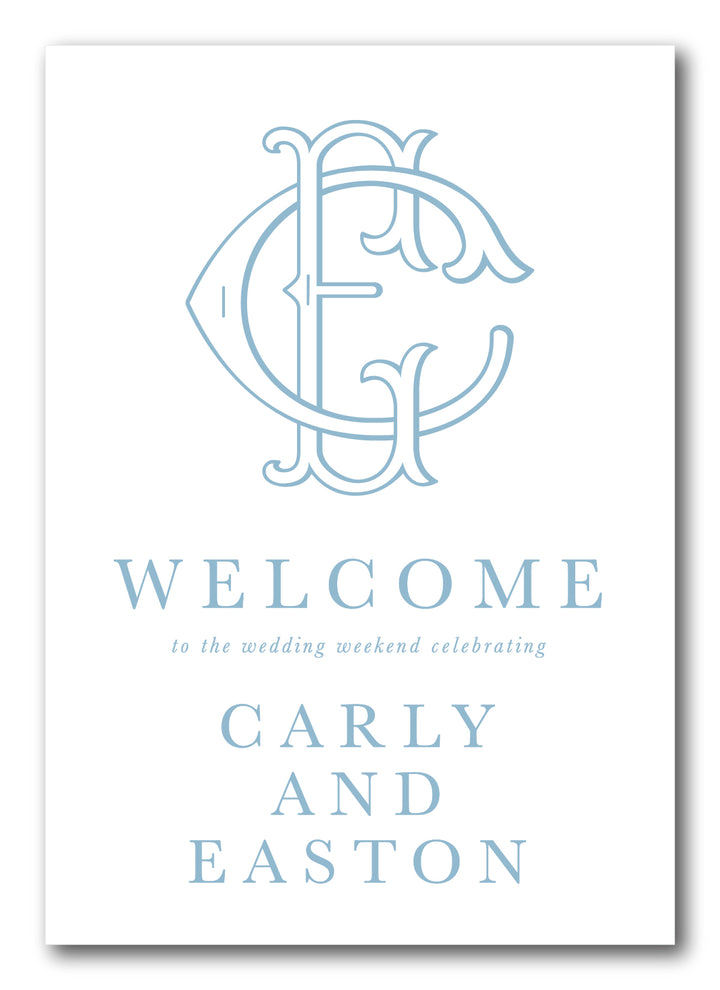 The Carly Welcome Sticker