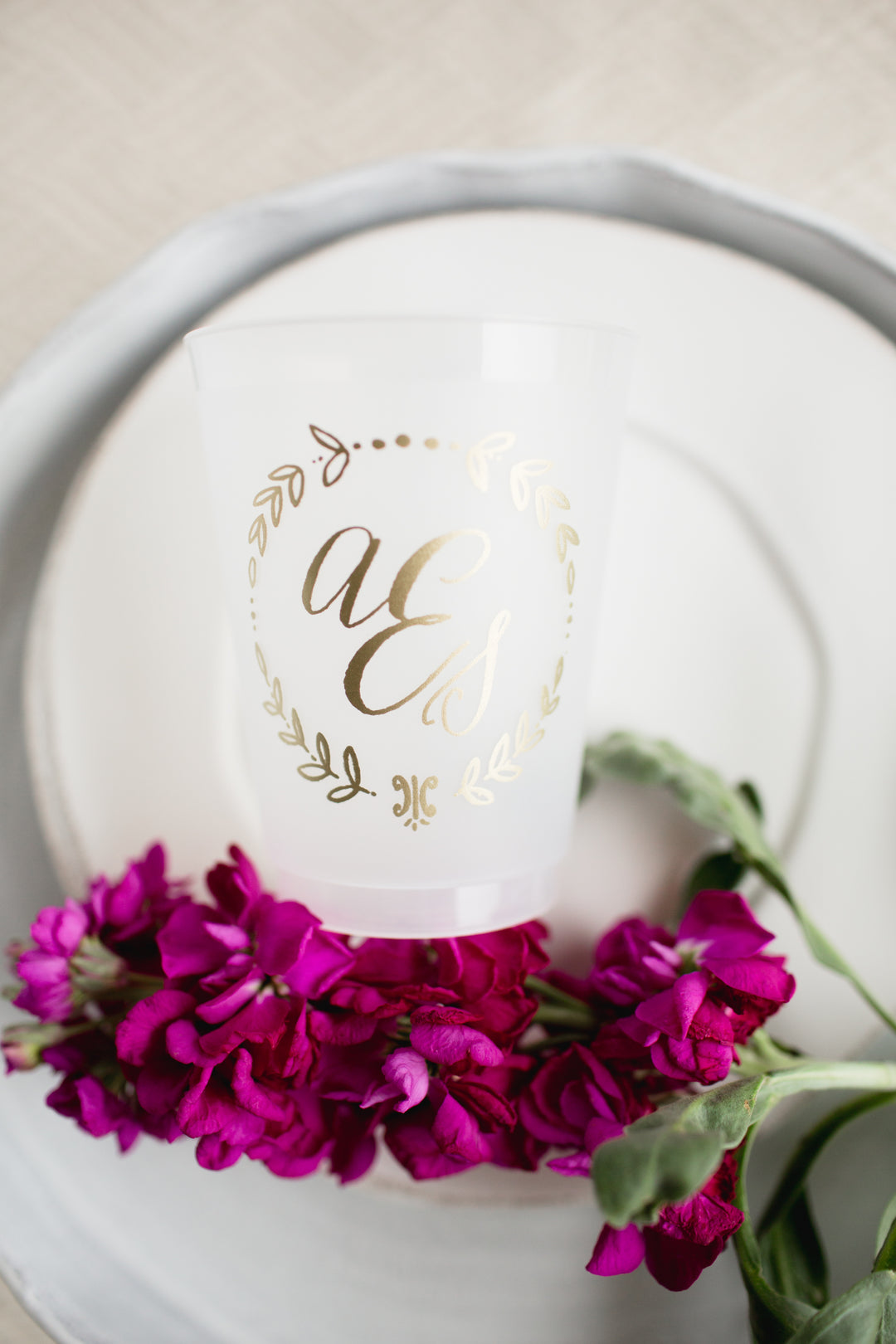 Ampersand Initial Shatterproof Cup